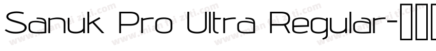 Sanuk Pro Ultra Regular字体转换